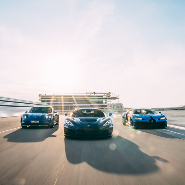 Porsche, Rimac und Bugatti Kollaboration